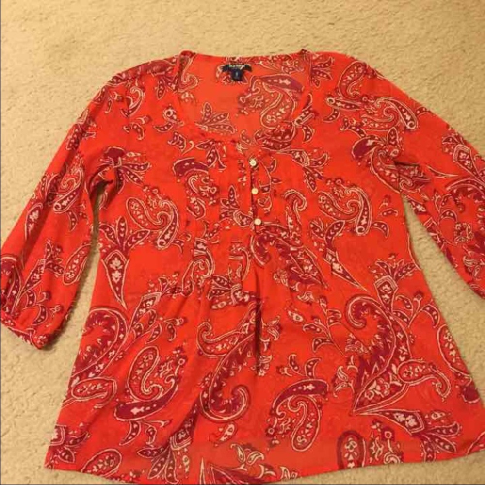 NWOT Old Navy Paisley Top